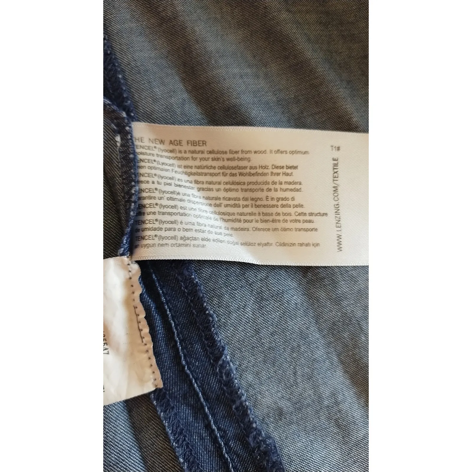 Avani del Amour women dress embroidered sleeves size medium Blue - Image 7