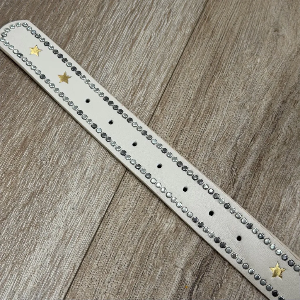 Studded Trim Star Vegan Leather Belt Bohemian - Image 6