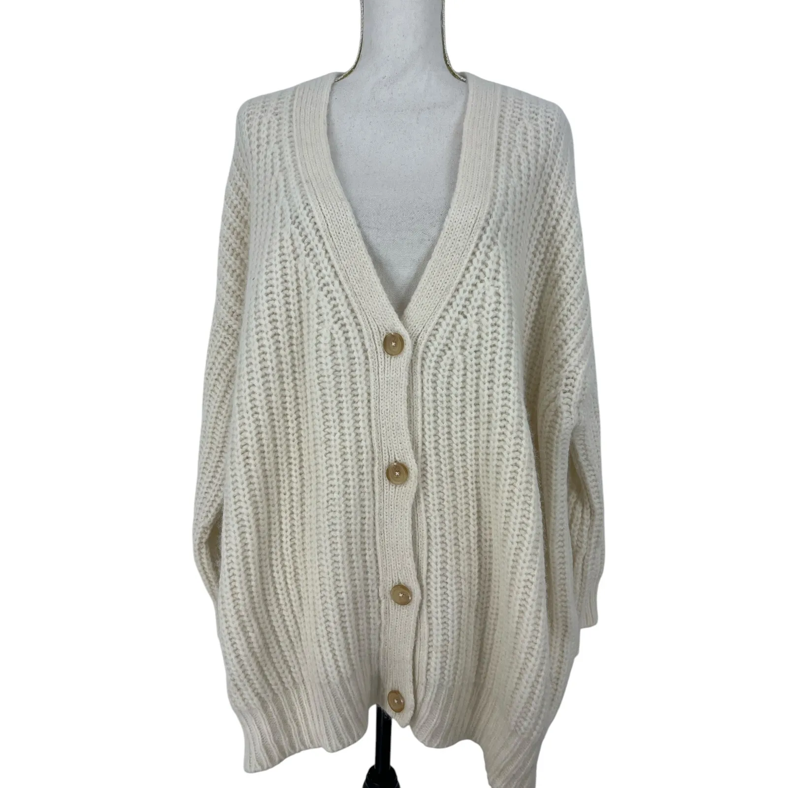 Jenni Kayne Alpaca Cocoon Cardigan In Ivory - Image 6
