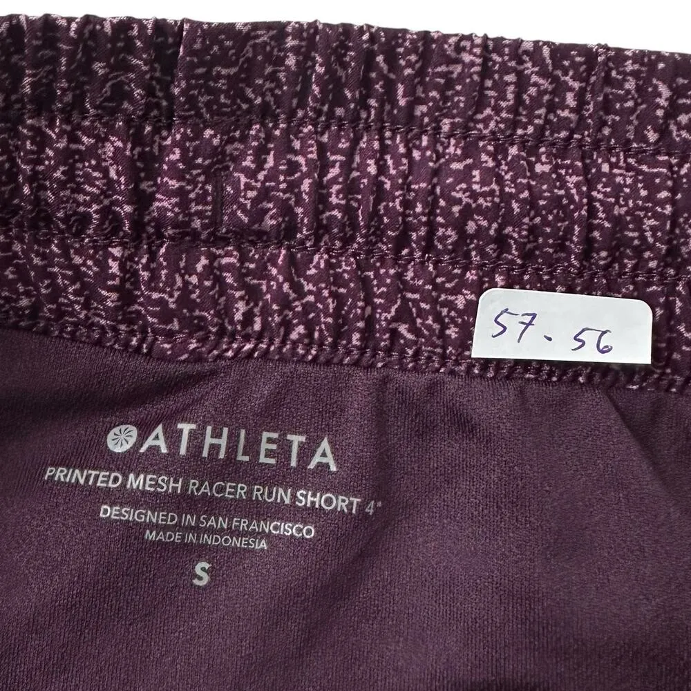 Athleta Purple Athletic Breathable Racer Run Shorts Women Size Small | 57-56 - Image 3