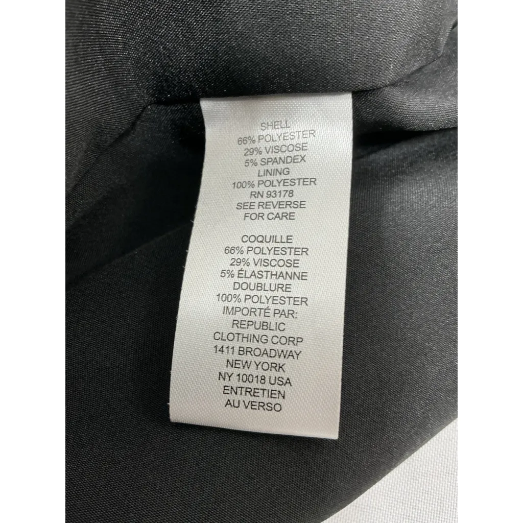 Womans House Of Harlow 1960 Open Front Lined Blazer XL Black Double Breasted NWT - Image 4