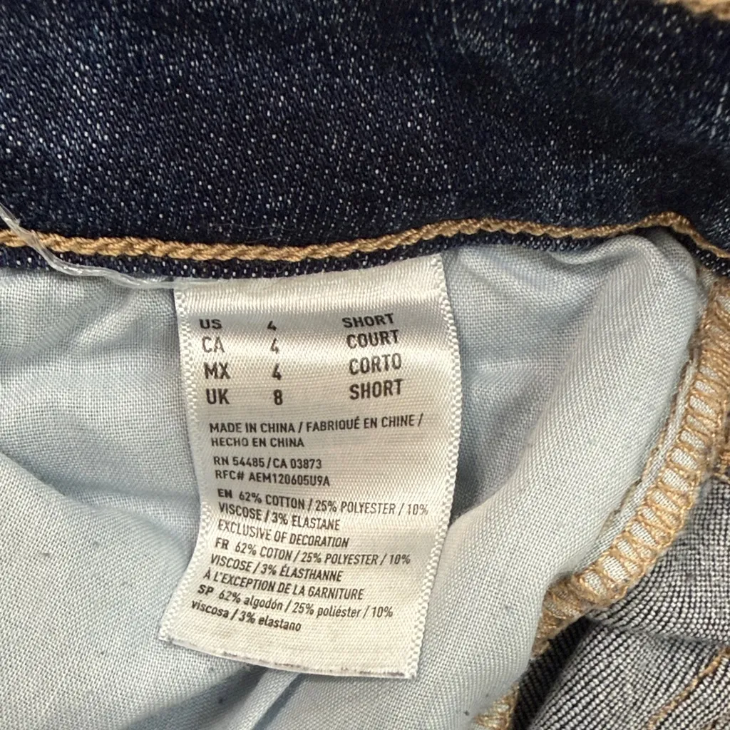 American Eagle Outfitters Dark Blue Skinny Jeans - Image 7