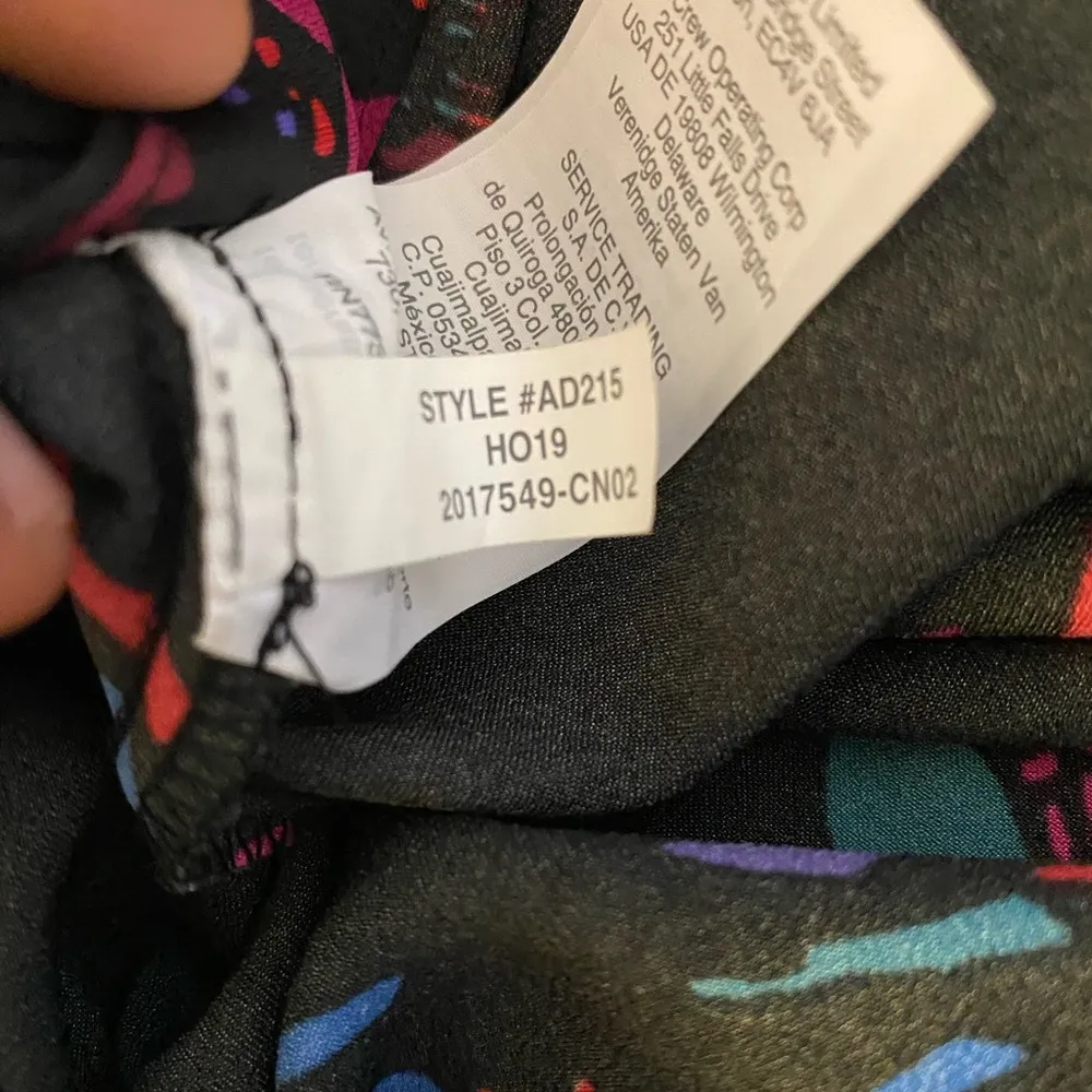 11-J.Crew Black Floral Skirt size small - Image 7