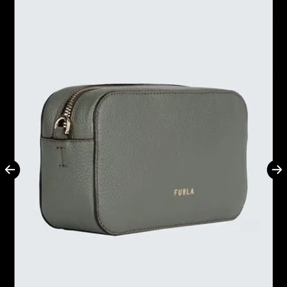 FURLA Primula Mini Crossbody Camera Bag – Textured Leather, Logo Strap - Image 2