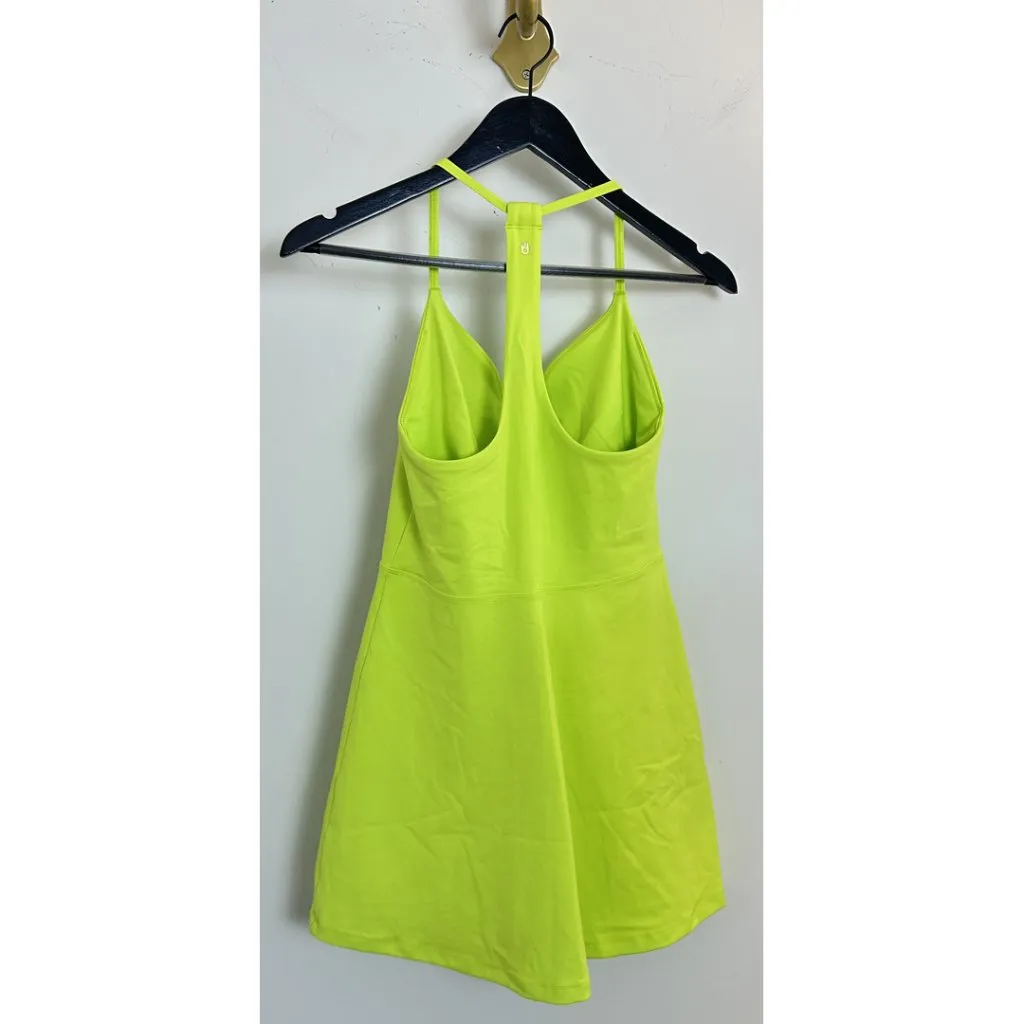 SPIRITUAL GANGSTER Jet Active Mini Dress in Lime Green Size Small - Image 7