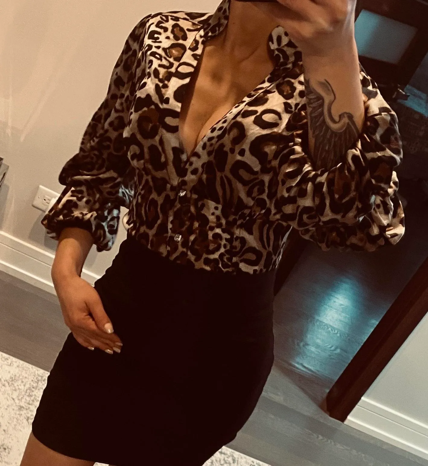 Bebe Silk Blouse With Puffy Sleeves - Image 8