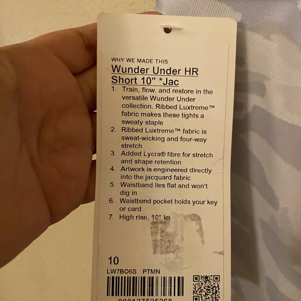 Lululemon Wunder Under HR Shorts 10’ Jacquard Gray - Image 4