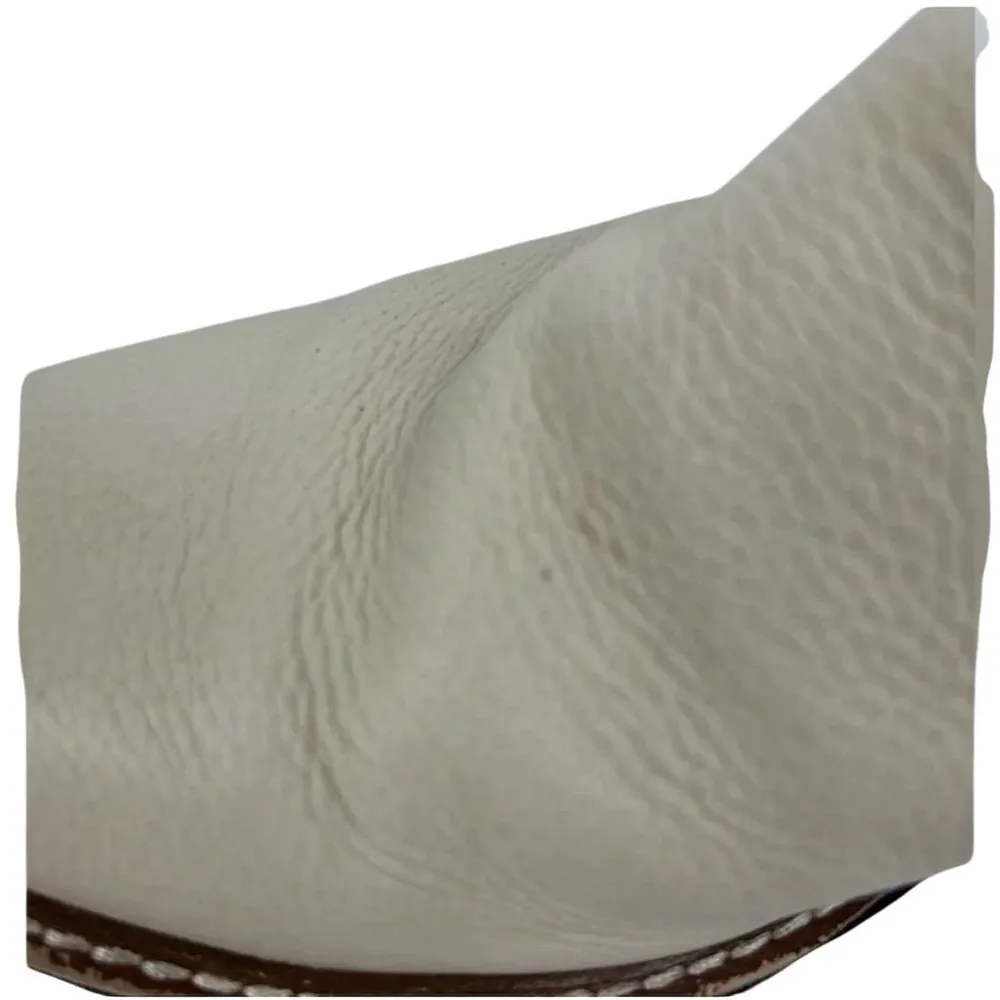 Dolce Vita ivory leather Huey H2O boots. Waterproof w/ lug heels. Sz 10 White - Image 15