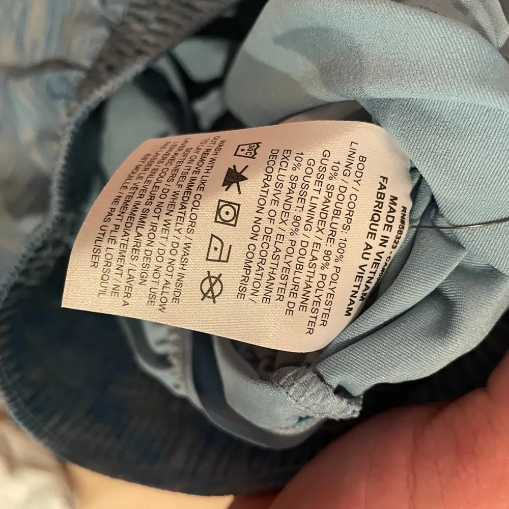 Nike One Dri-Fit Athletic Mid-Rise 3” Brief Lined Blue SpaceDye Shorts Sz S NWT - Image 8