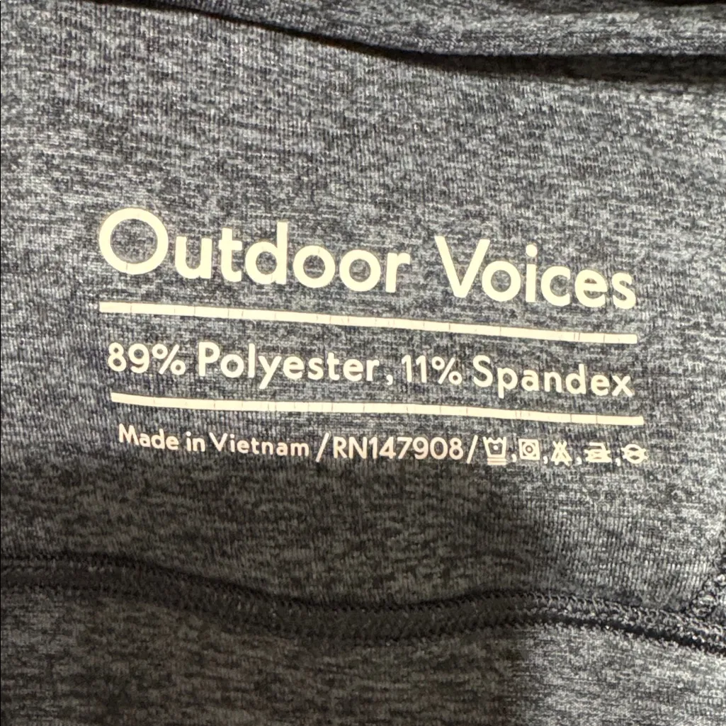 Outdoor Voices Charcoal Grey Hoodie Size XL - Image 7