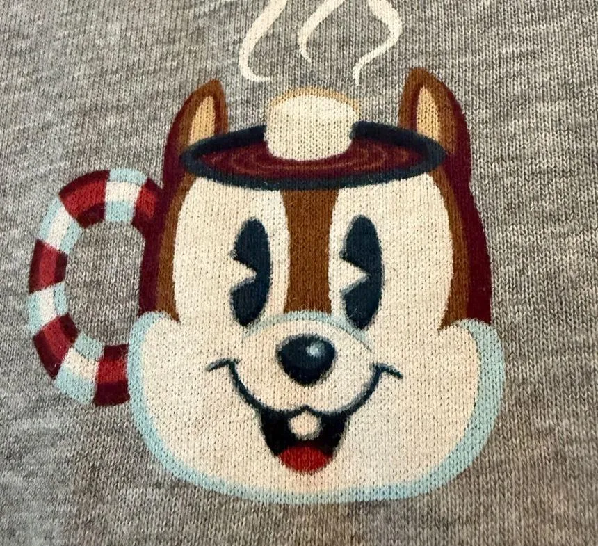 Disney Pajama Top Shirt Holiday Christmas Cocoa Desserts Mickey Minnie Mouse NWT - Image 5