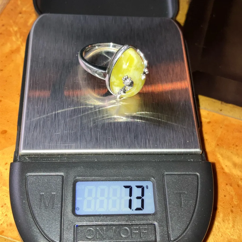 Natural Connemara Marble Sterling Silver Claddagh Ring Size 9 Green - Image 9