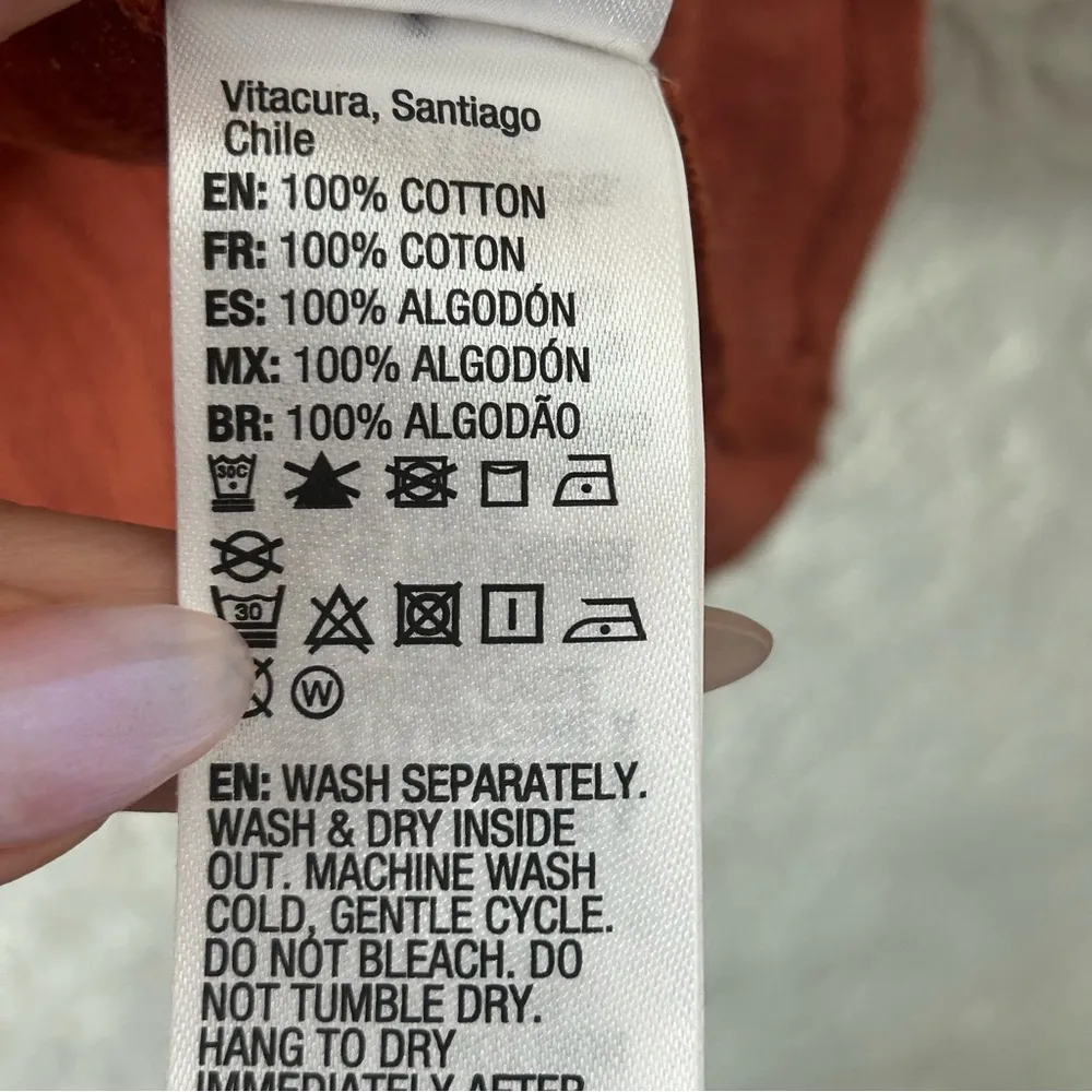 Roxy | Rust Knit Babydoll BOHO Y2K Ruffled Top Size L - Image 6