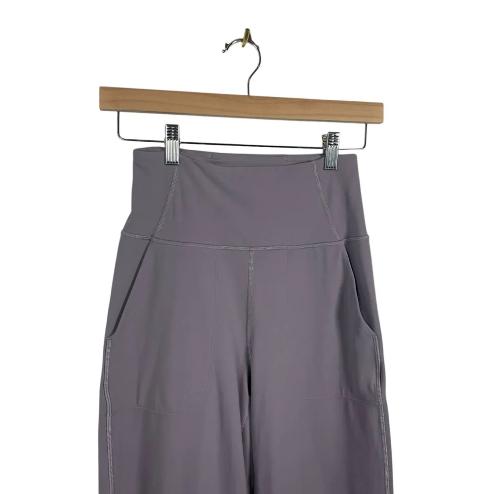 Lululemon Align Wide Leg Cropped Pant in Greyish Purple Size 6 - Image 6