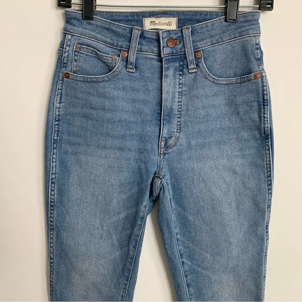 Madewell Curvy High Rise Skinny Raw Hem Jeans Size 24 - Image 5