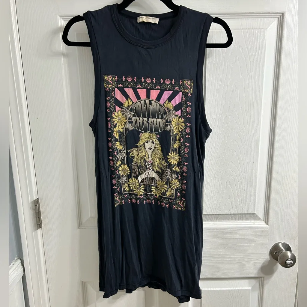 Spell and the gypsy follow the sun black Stevie nicks tshirt dress xxs - Image 5