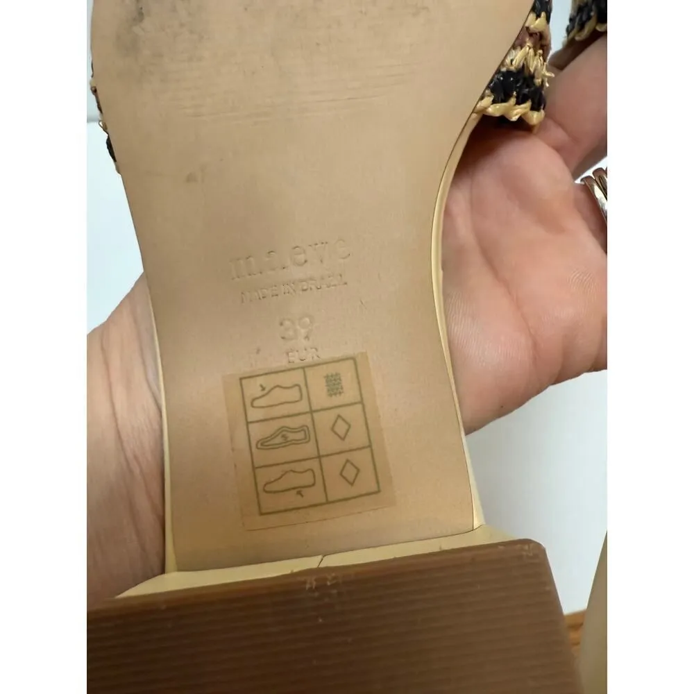 Anthropologie Maeve The Coralie Mule Slide Sandals Sz. 39 (US 8-8.5) - Image 4