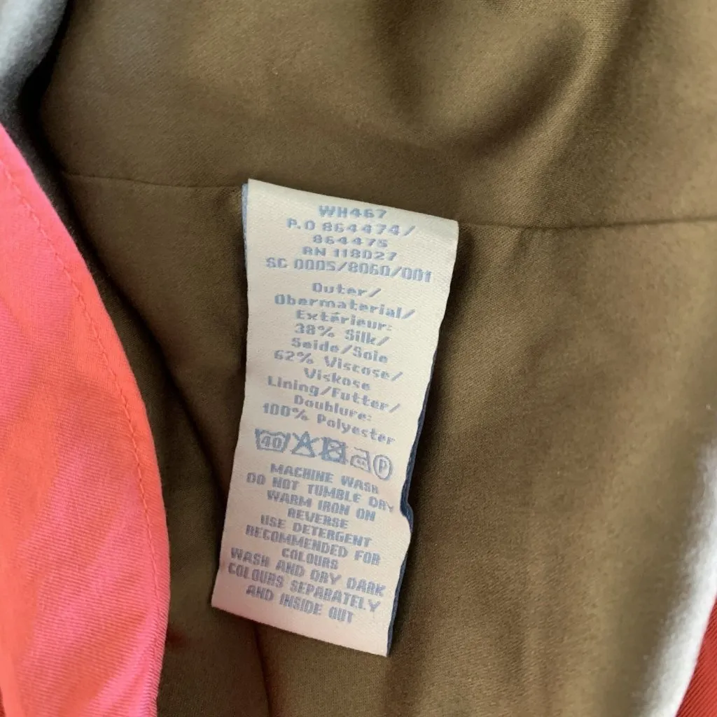 Boden Silk Blend Dress 6 Colorblock Short Sleeve Workwear Office Preppy Chic - Image 6