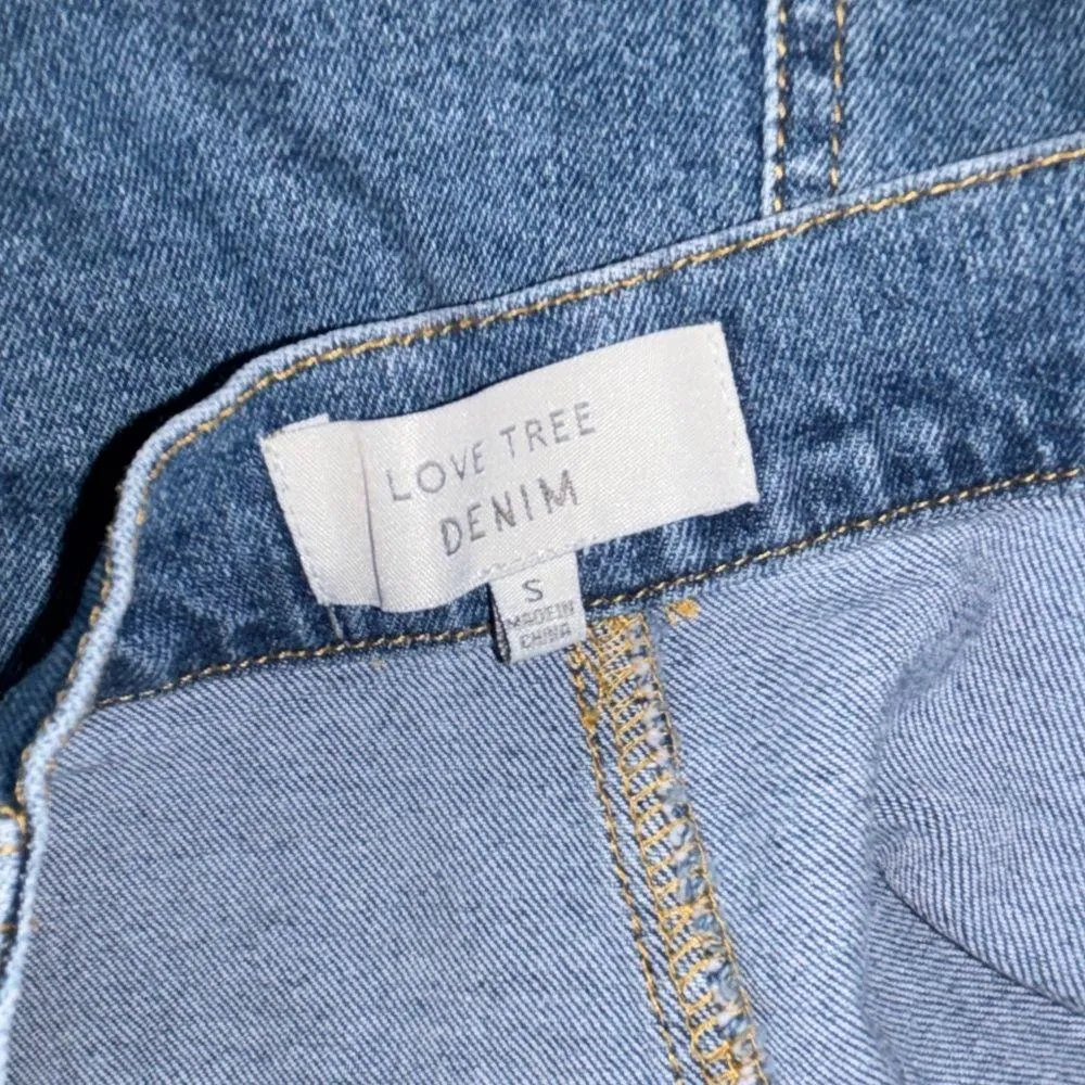 Womens Cargo Denim Mini Skirt - Image 3