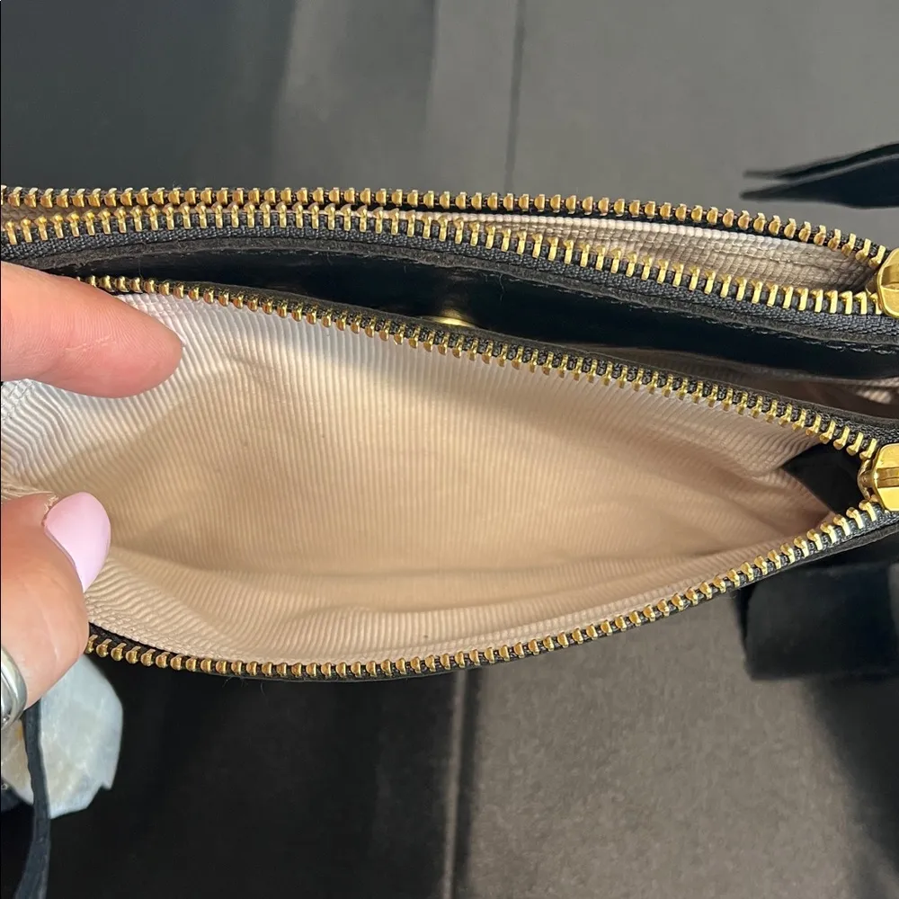 Margot New York | Classic Black Crossbody Bag w/ Matching Wallet - Image 6