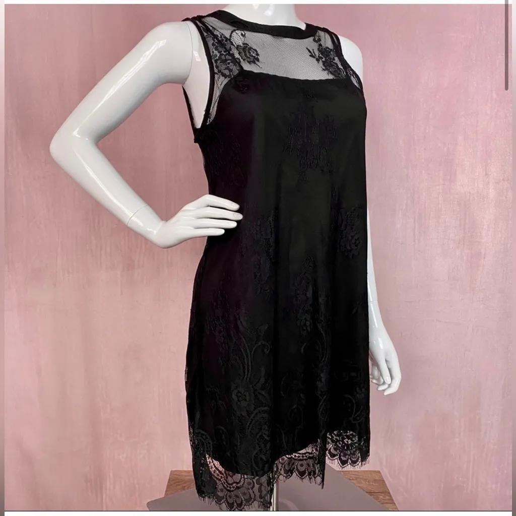 Forever 21 - Beautiful Sleeveless Black Lace Overlay Dress - brand new! 🖤 - Image 2