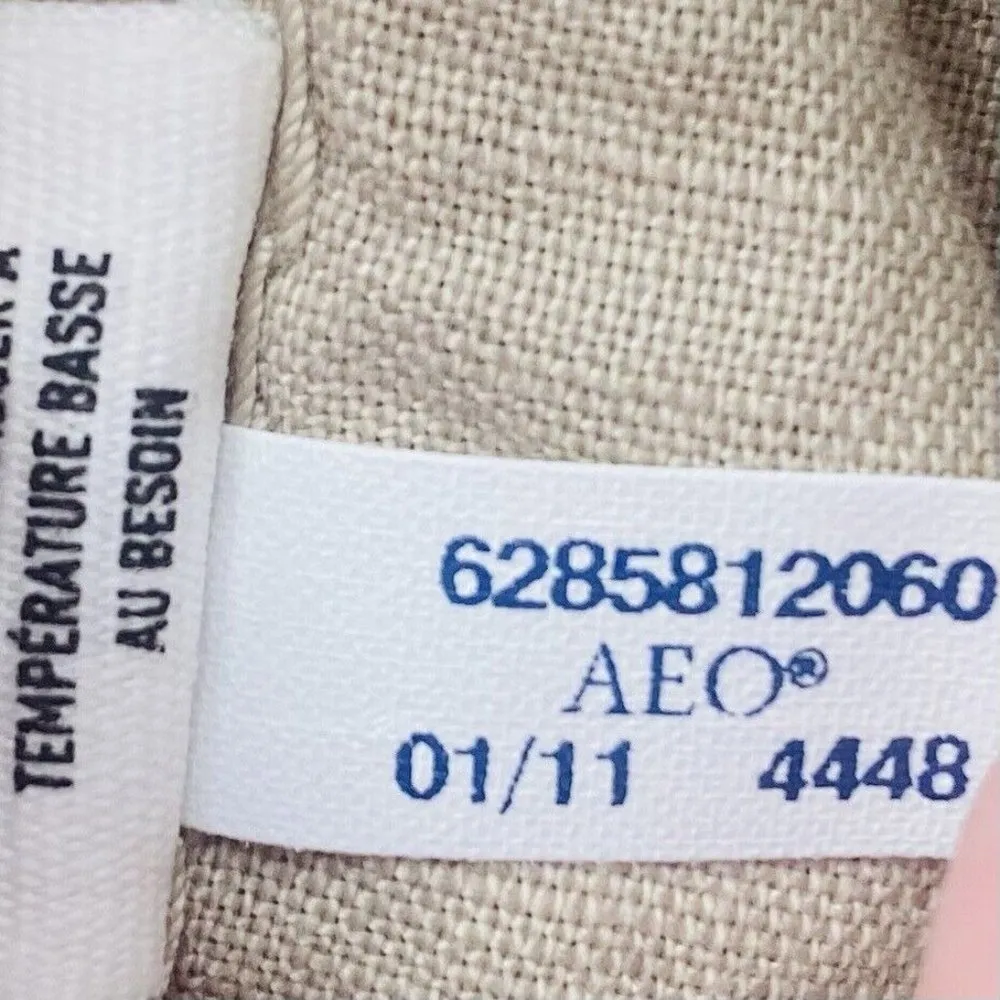 Aerie Beige‎ Shorts Cotton Linen - Image 5