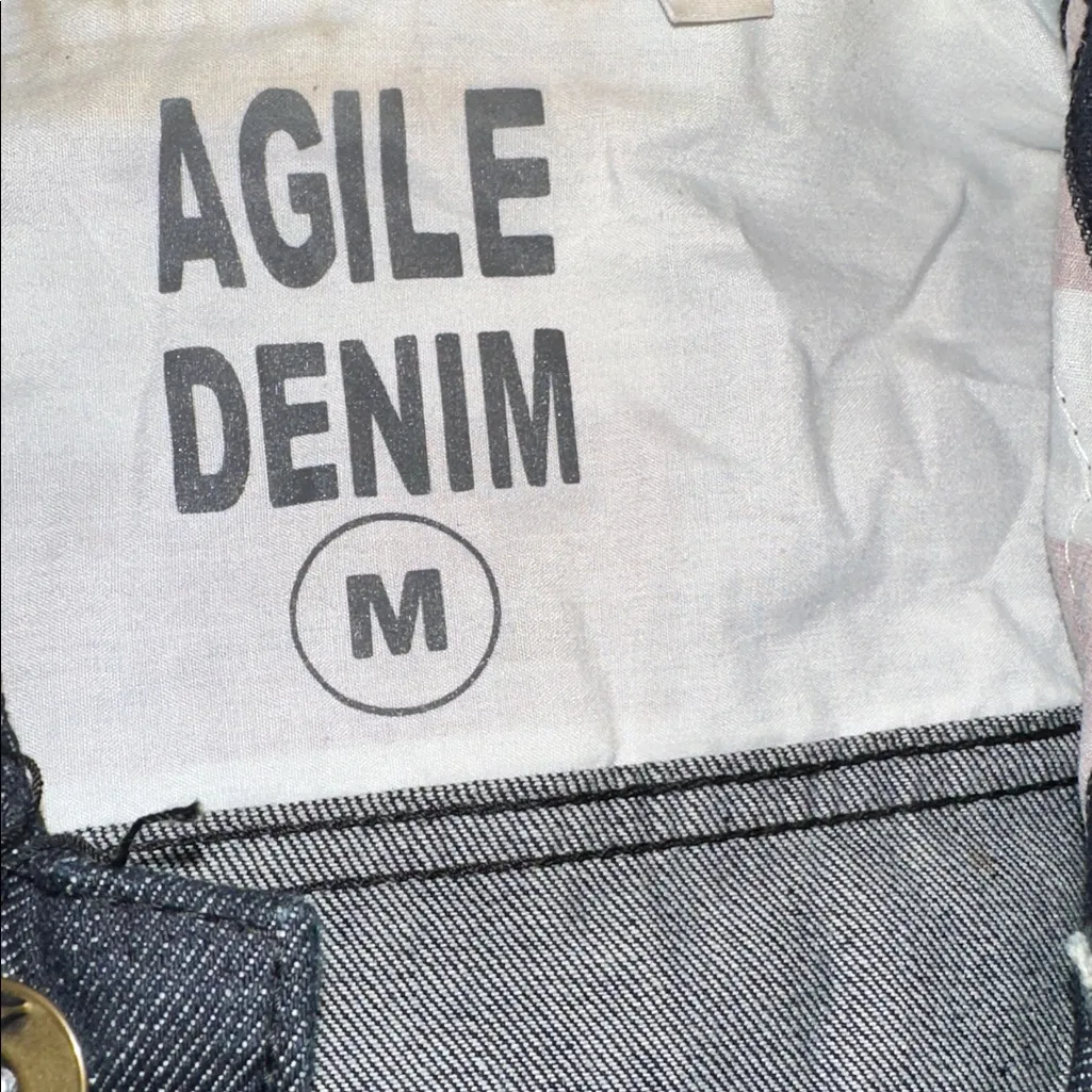 Agile denim sleeveless dark wash Denim Vest Studded Details & America detail - Image 6