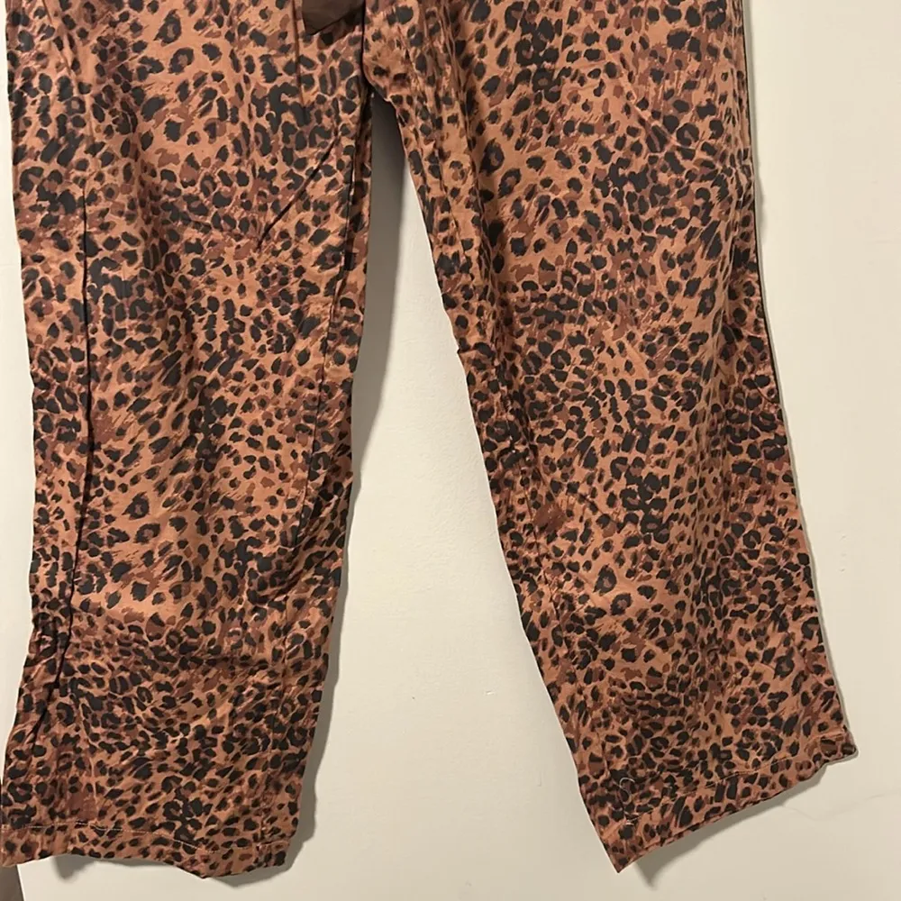 NWOT Aerie Cheetah Print Wide Leg Pajama Pants - Image 2