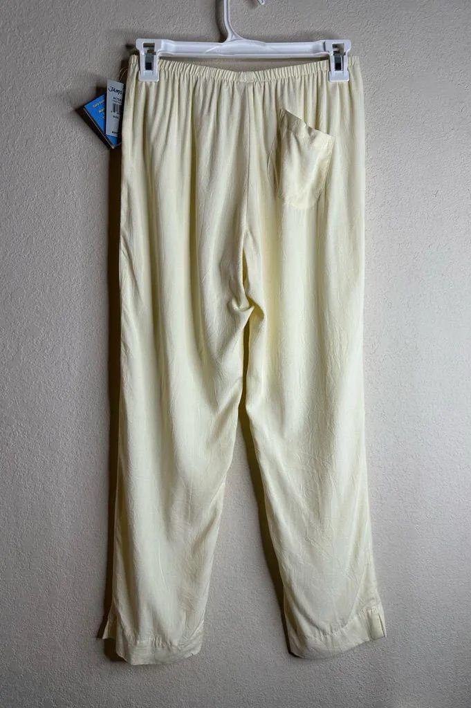 Jams World French Vanilla Elastic Waist Pants size Extra Small NWT - Image 2