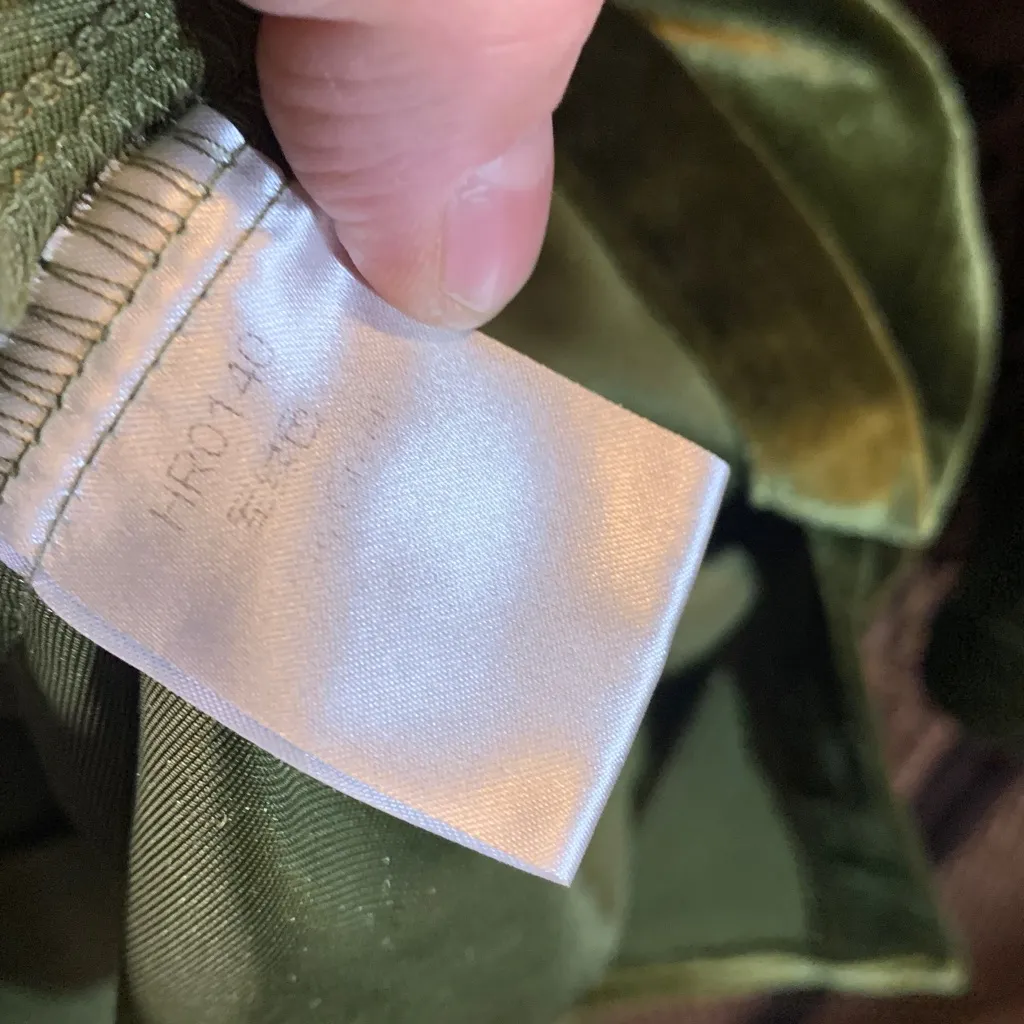 Green Velvet Mini Dress Tunic Top Size M Stretchy Size M - Image 3