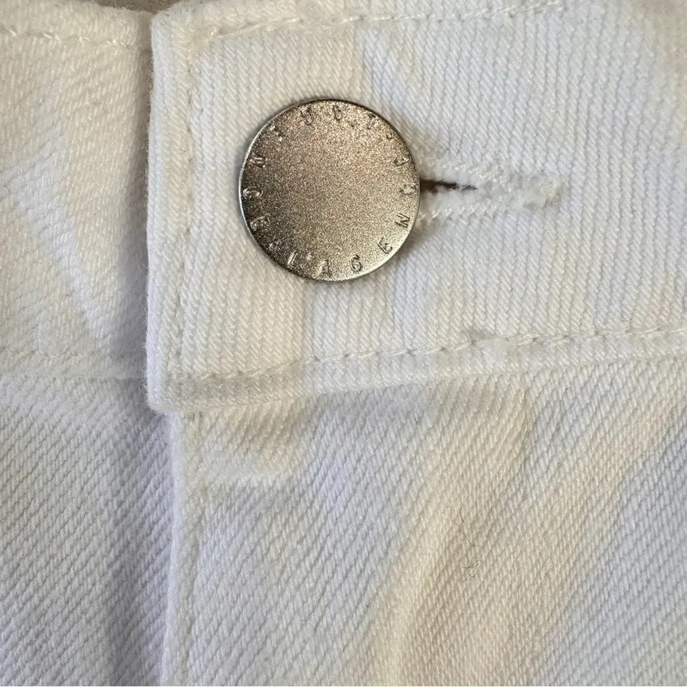 L’Agence Nadia High Rise Cropped Straight Blanc White Capri Jeans Revolve - Image 8