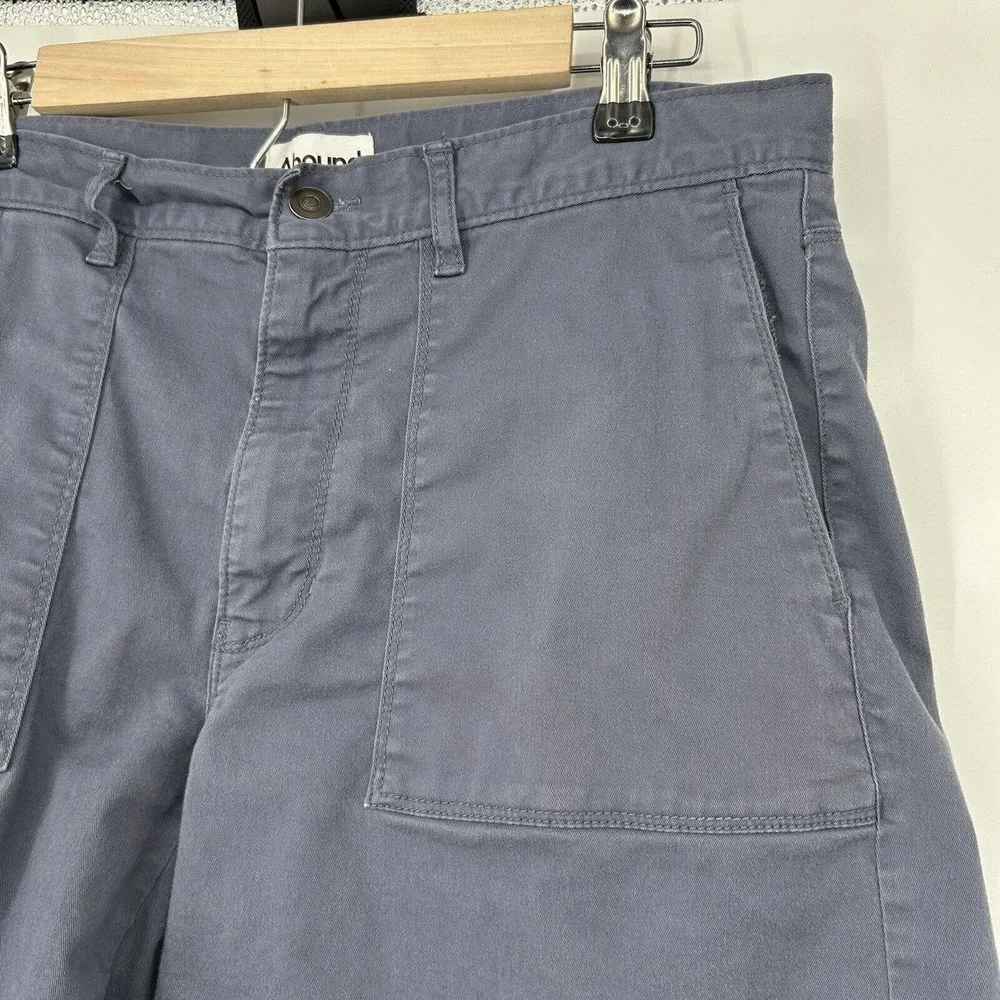 Nordstrom Abound Blue Shorts Chinos Mid Rise Pockets 6.5" Inseam Size 32 - Image 2