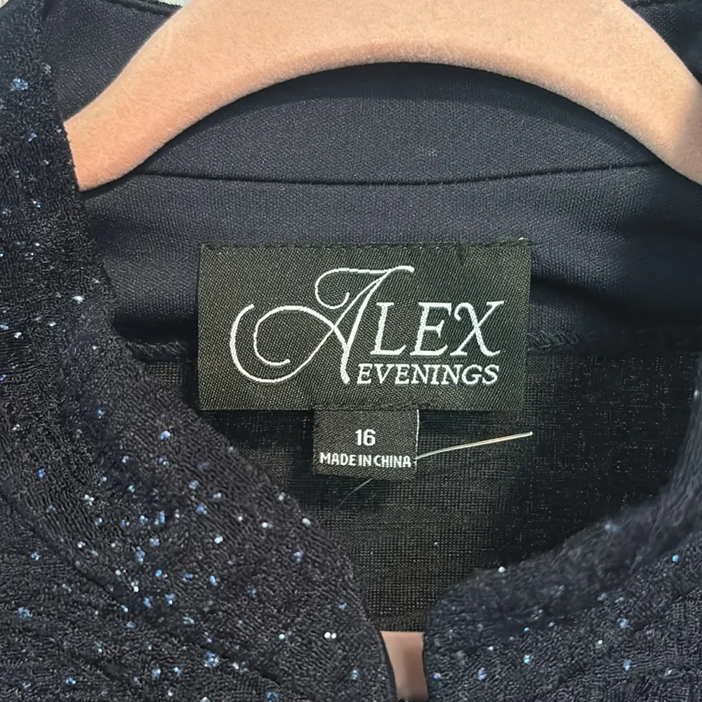 NWT Alex Evenings Sequin Mock Two-Piece Gown with Jacket - Image 10