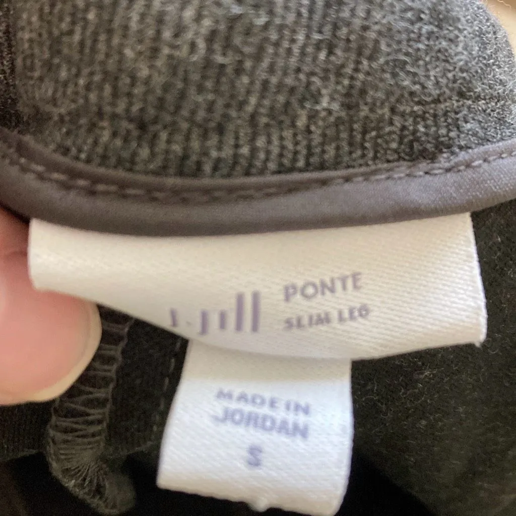 J. Jill Ponte Slim Leg Pant Size Small (C19)‎ Gray - Image 8