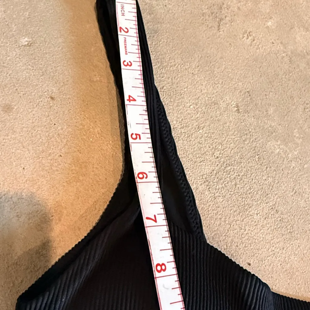 Aerie Midnight Black Ribbed Bralette - Image 3
