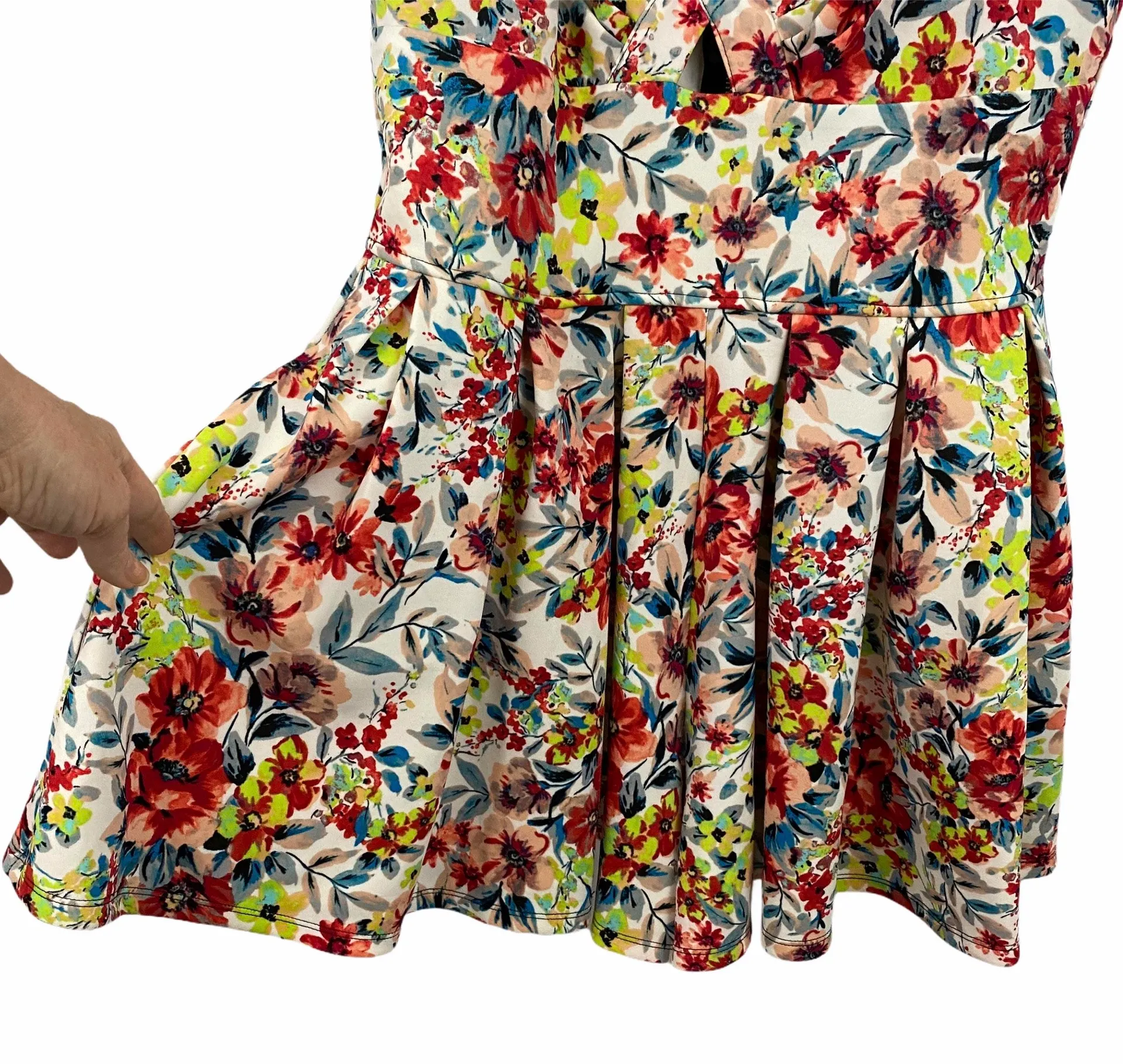 Romper Scuba Floral Print dress - Image 3