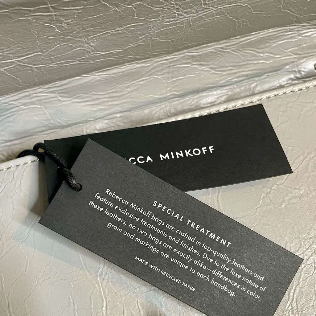 Rebecca Minkoff Crinkled Dove Gray Nordstrom Anniversary Shoulder Bag New! - Image 10