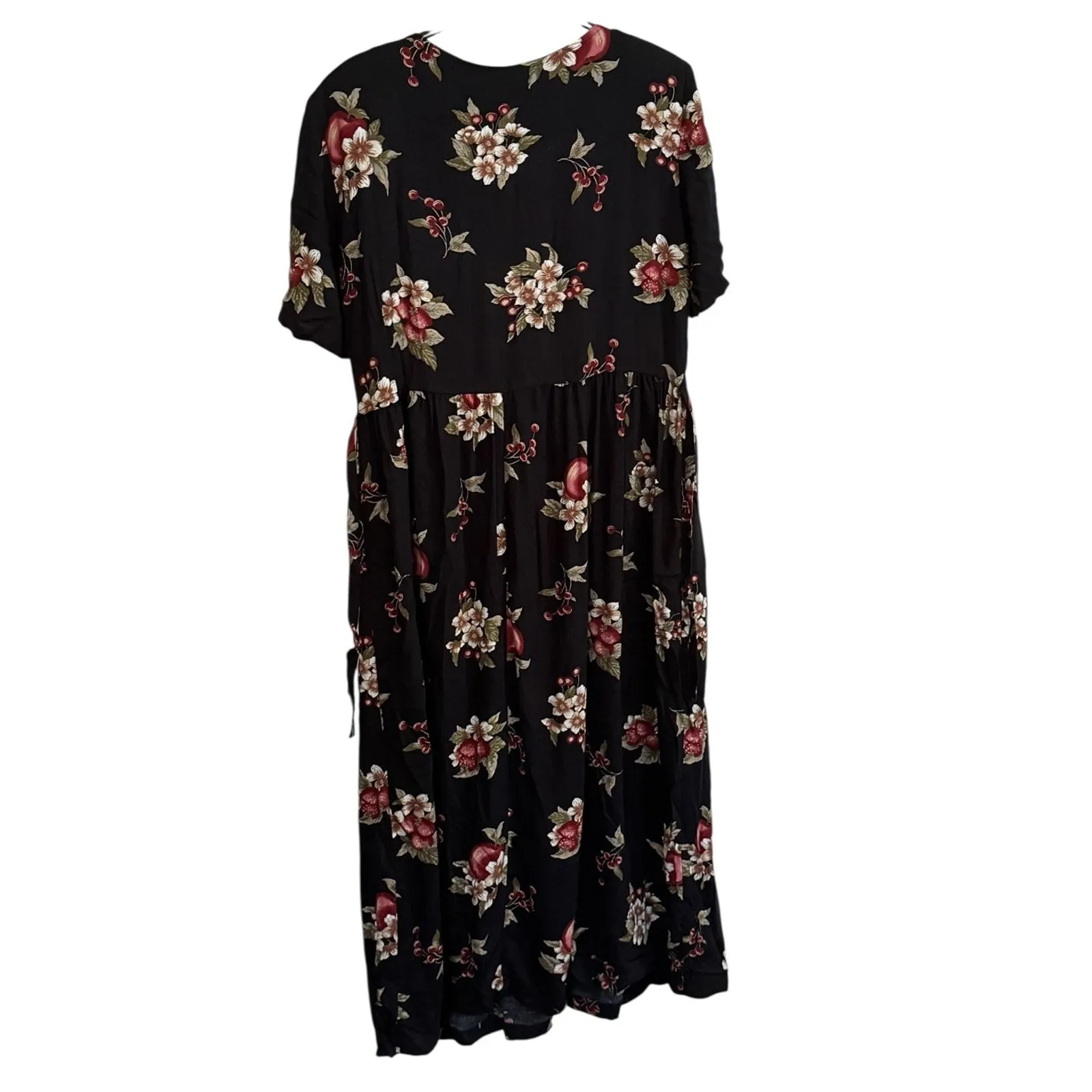 VTG Norton McNaughton Dress 12 Strawberry Granny Print Prairie Cottagecore Retro - Image 3