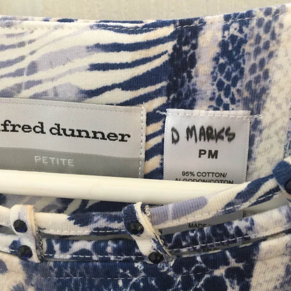 FINAL MARKDOWN Alfred dunner top petite medium - Image 4
