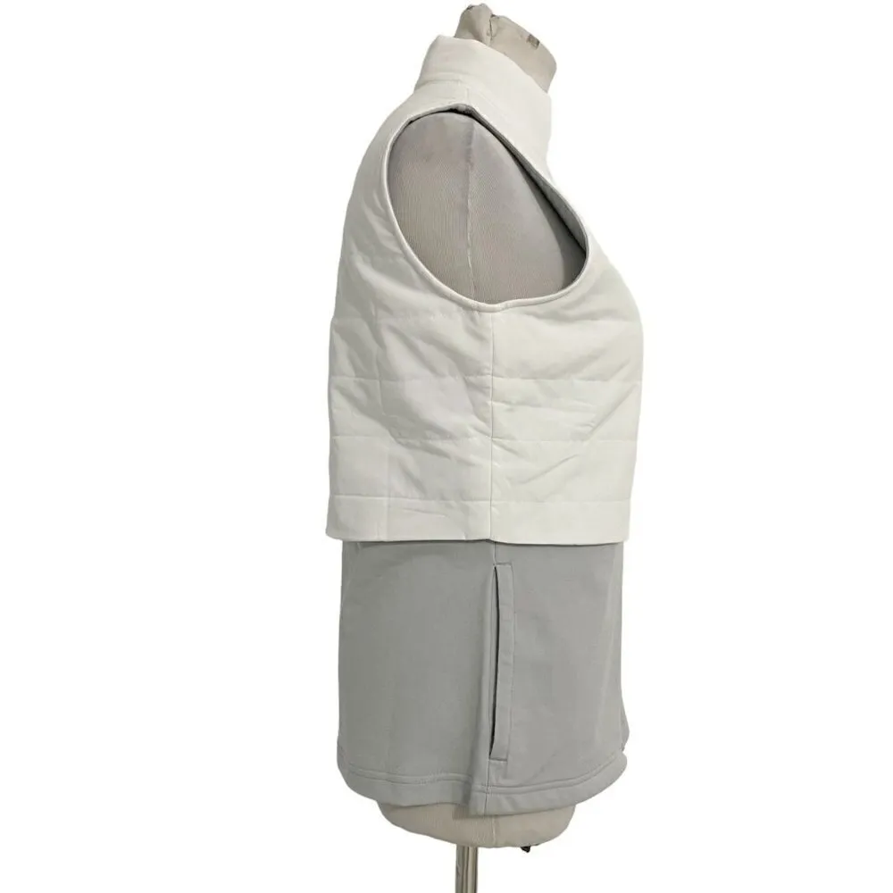 FootJoy Size XS  Top Vest Full Zip White Gray Golf Top - Image 3