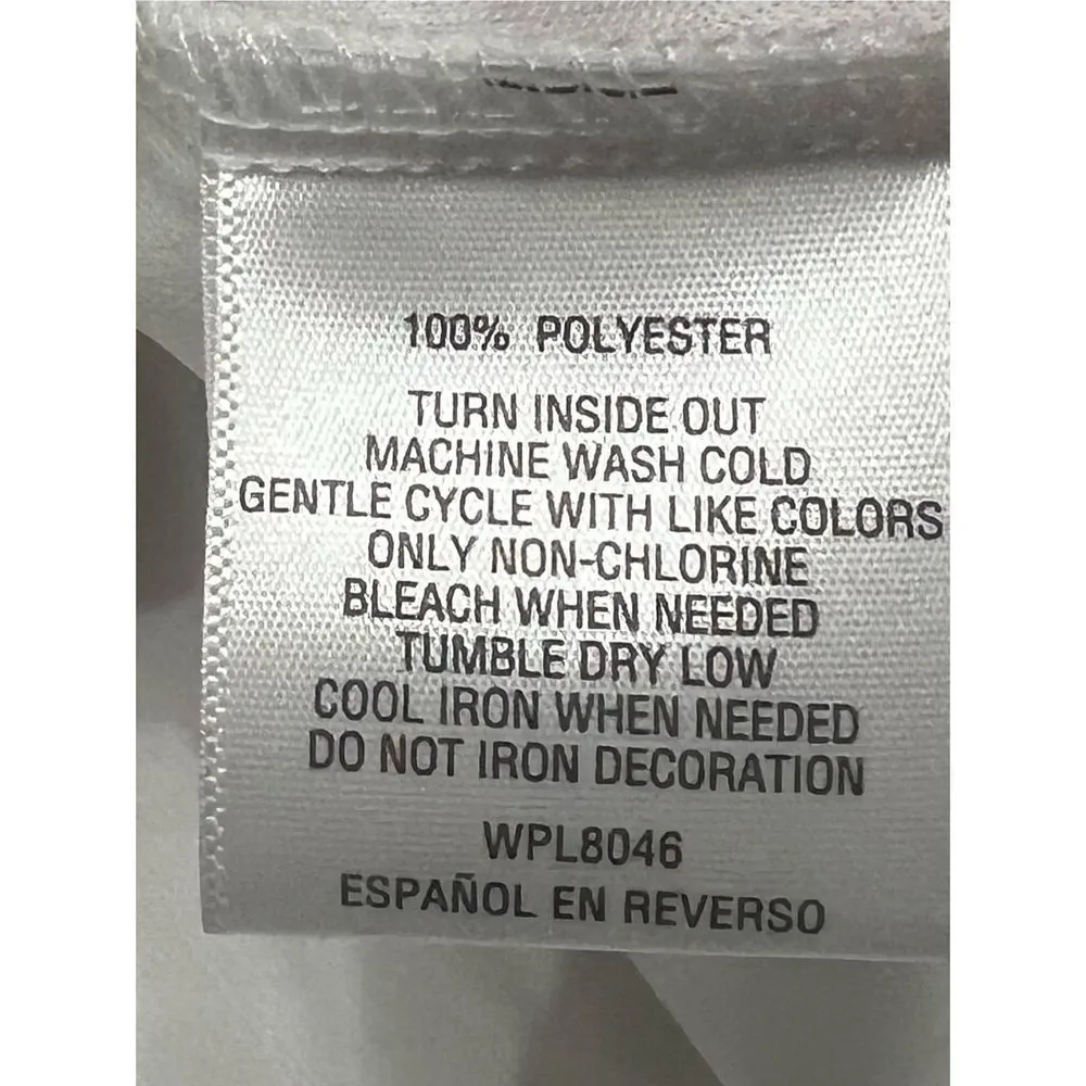 JM Collection Womans embroidered top Sz M Bright White NWT - Image 5