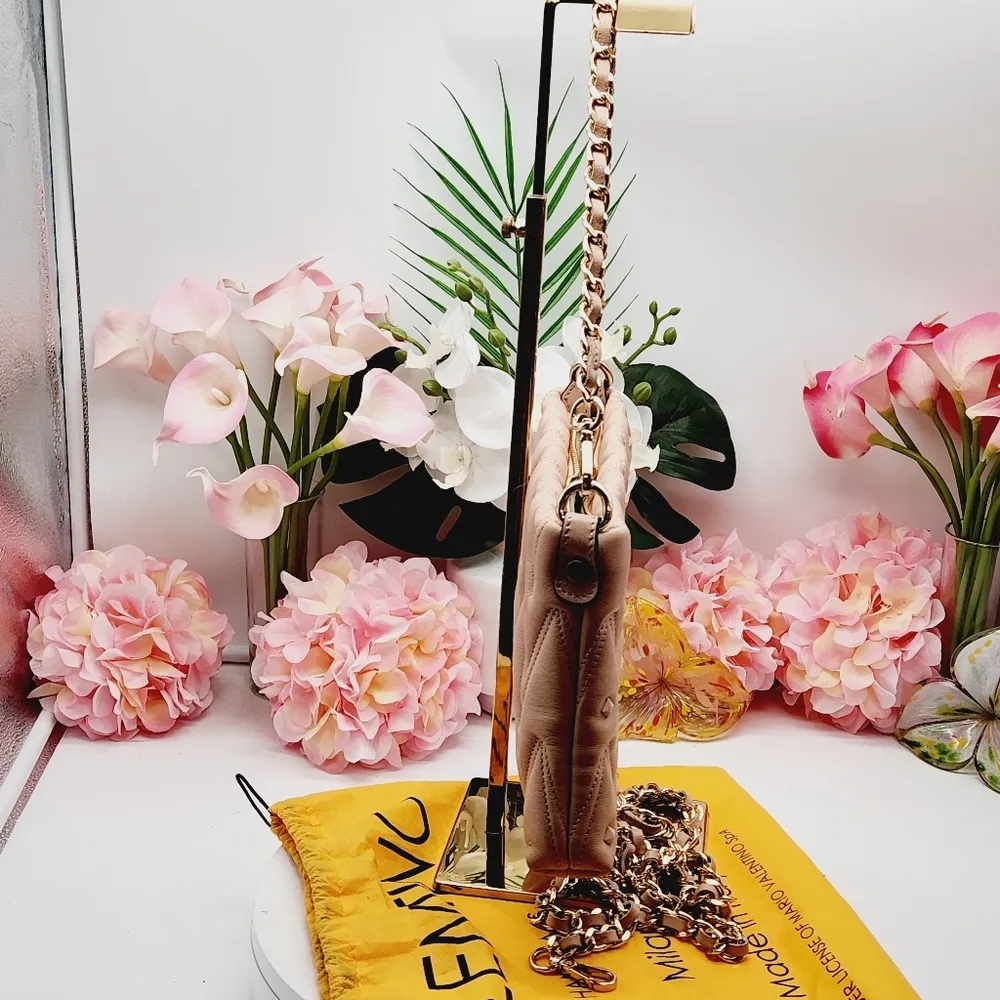 Valentino by Mario Valentino Vanille D Diamond Leather Shoulder Bag - Image 5