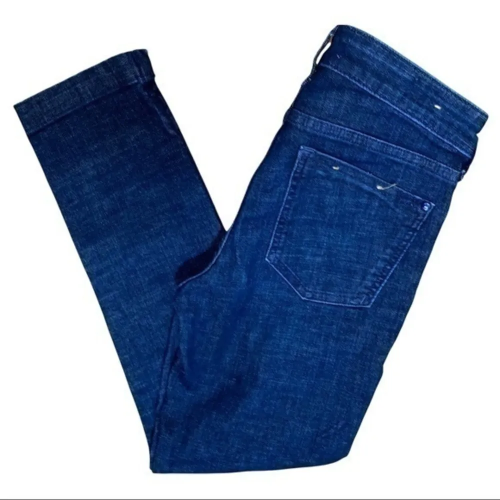 Pilcro & The Letterpress Anthropologie Size 26 Stet Slim Ankle Dark Wash Jeans - Image 3