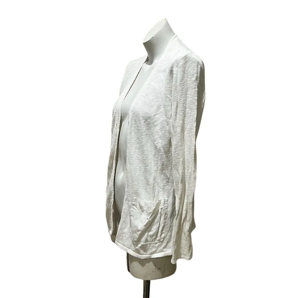Pure Jill Women's Ivory Open Front Cardigan Sweater Size M Standard Size M - Image 3