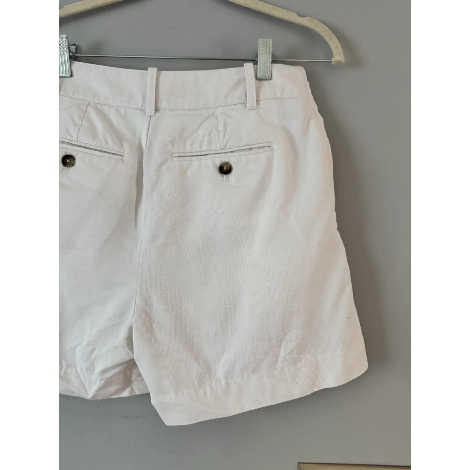 Madewell The Drapey Twill Pleated Shorts Womens Size 0 Off White Lyocell Linen - Image 8