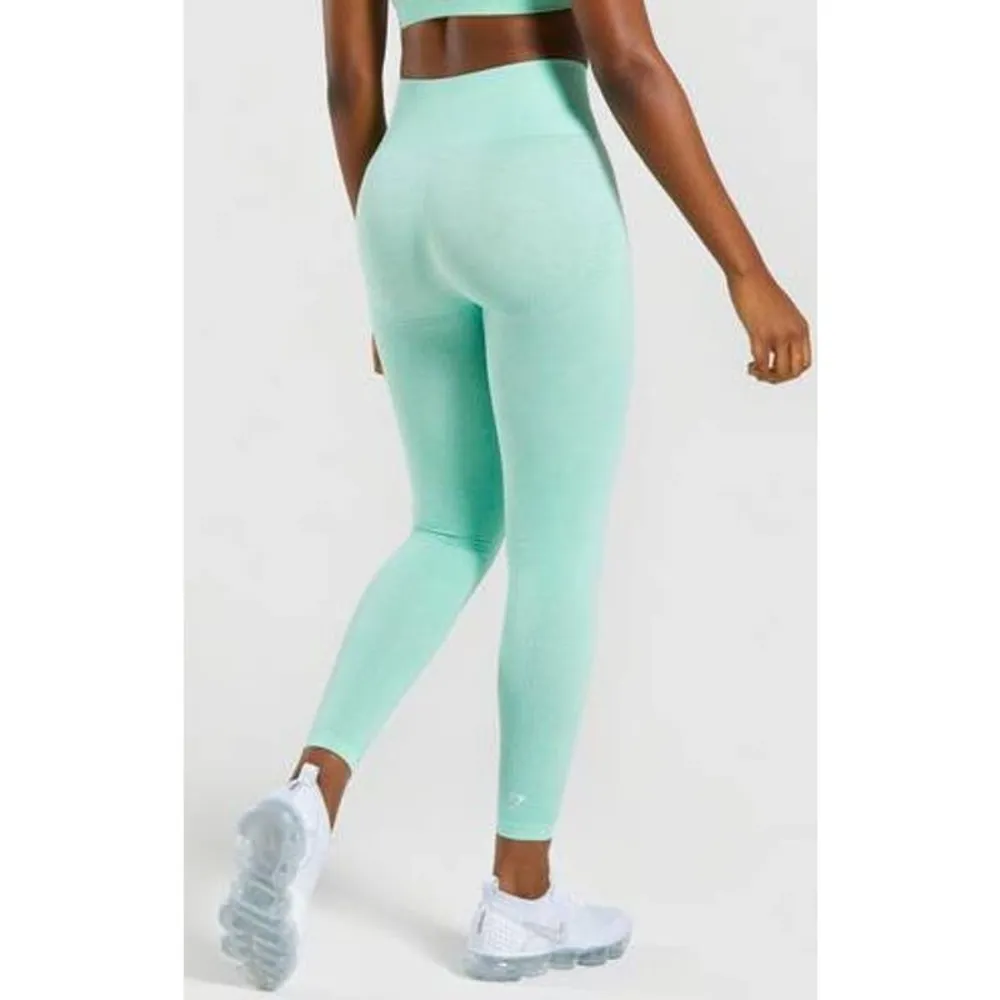 Gymshark Women's Vital Seamless Yoga Legging Pistachio Green Size Small - Image 2