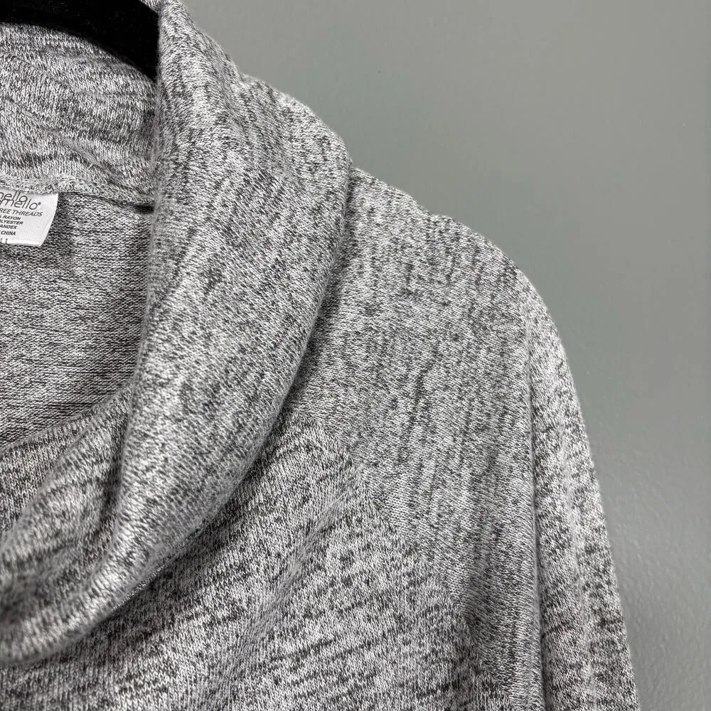 Hello Mello Women's Gray Cowl Neck Sweatshirt - Image 2