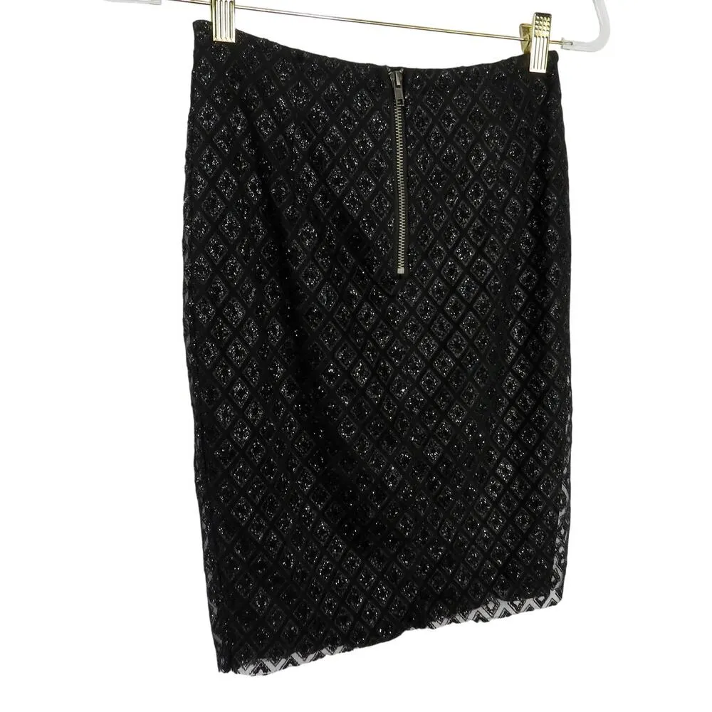 UO  Babyboo Black Sparkly Sexy Two Piece Set Tank & Mini Skirt Small - Image 7