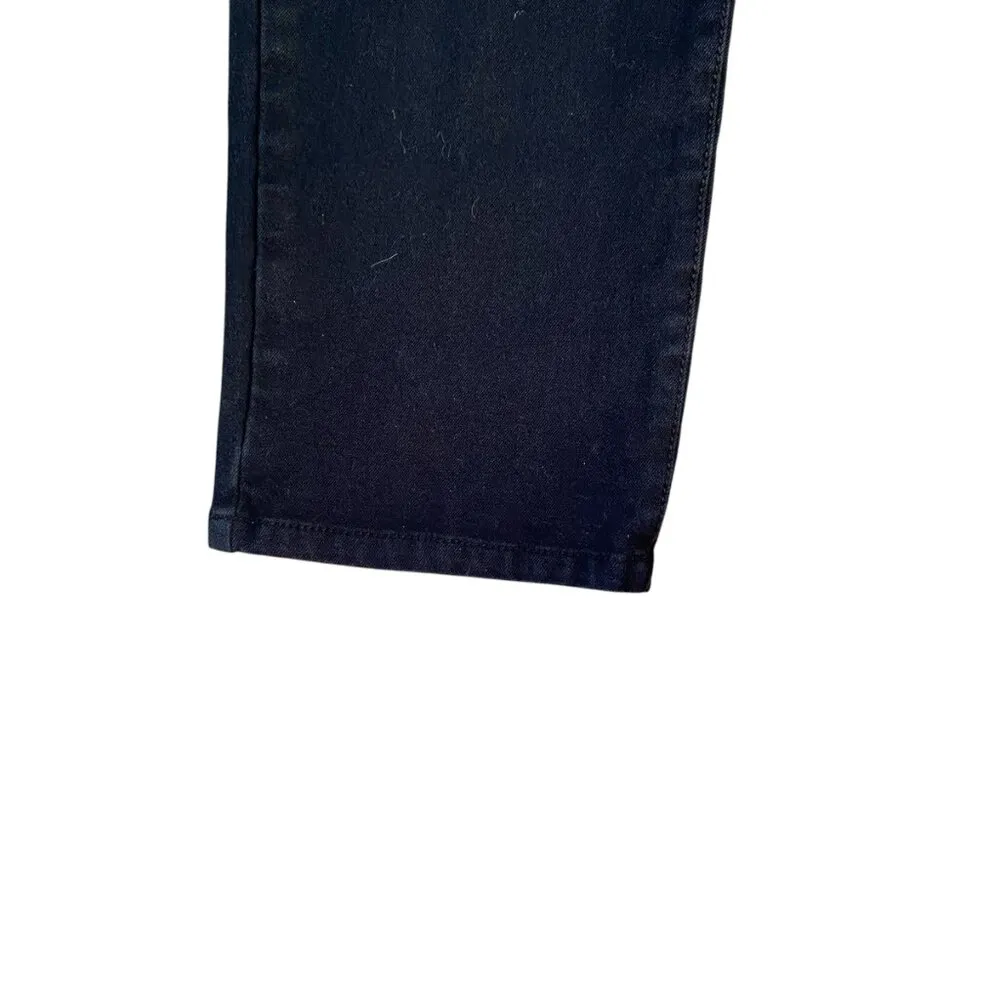 so slimming women's size 00 black stretchy button zip ankle jeans - Image 6