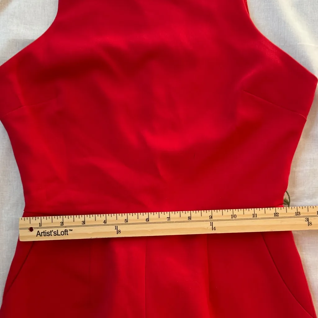 Lavish Alice Vibrant Red Sleeveless Jumpsuit - Image 9
